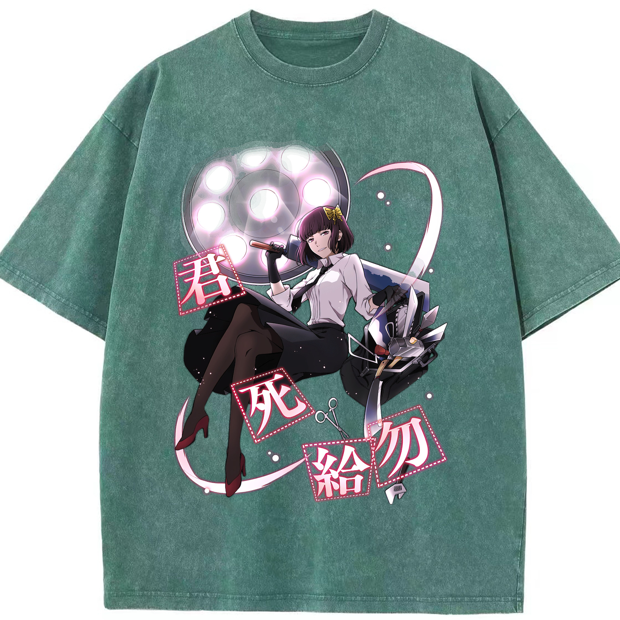 （画像用） 文豪ストレイドッグス Bungo Stray Dogs 綿100% ヴィンテージ風 半袖Tシャツ（フロントプリント）